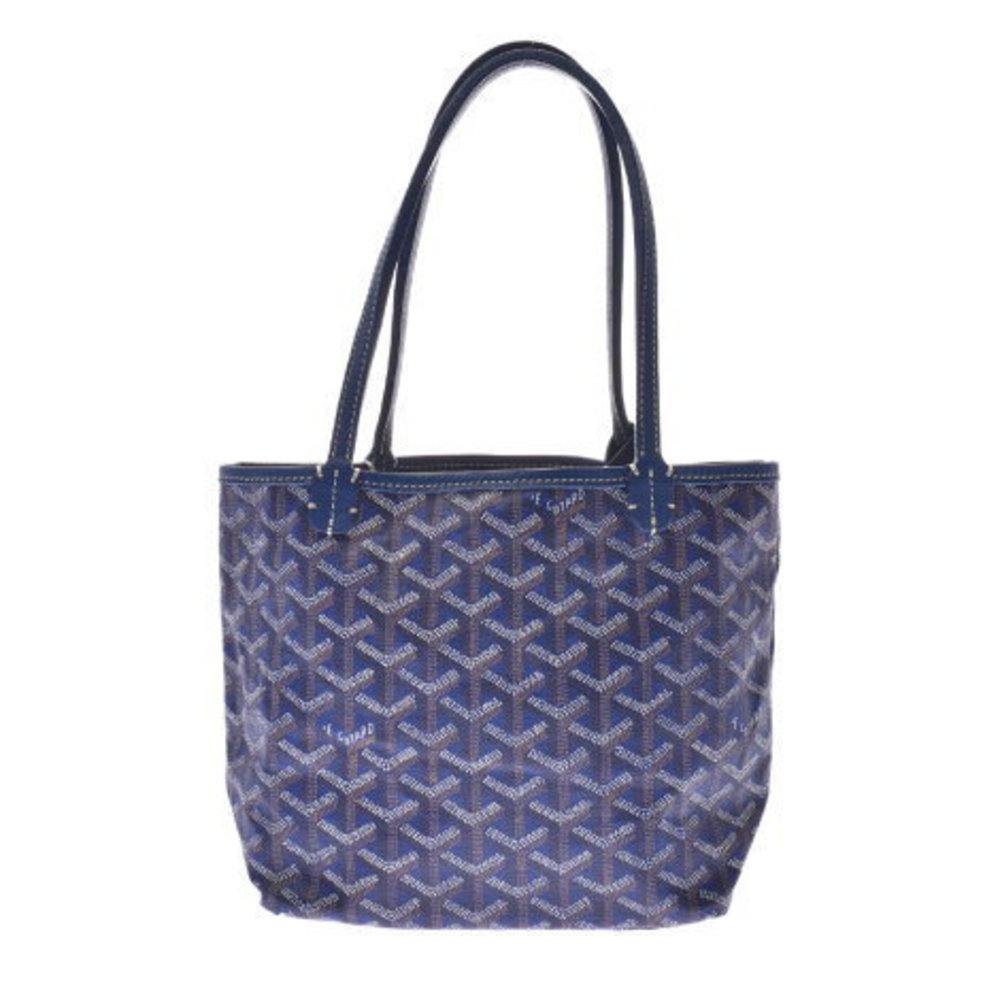 GOYARD Saint Louis Junior Blue Handbag